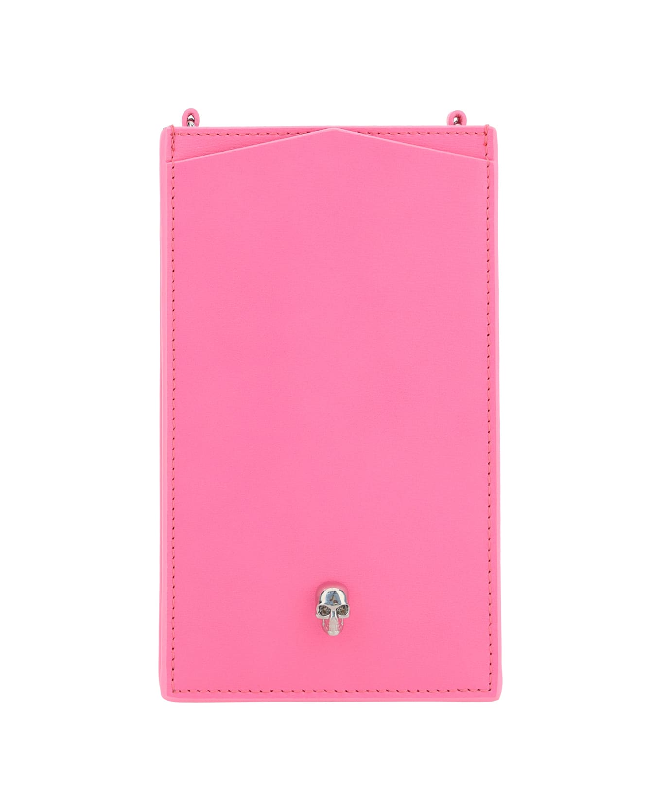 Alexander McQueen Skull Phone Case - Fluo Pink デジタルアクセサリー