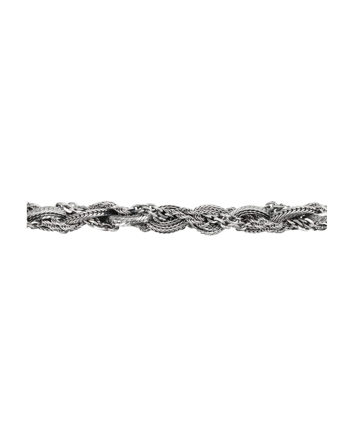 Emanuele Bicocchi Round Braid Medium Bracelet - SILVER