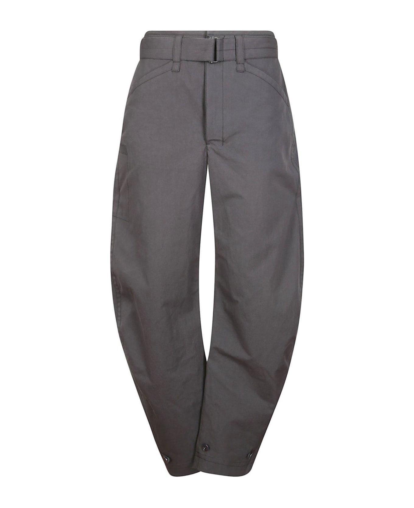 Lemaire Belted Tapered Pants - GREY