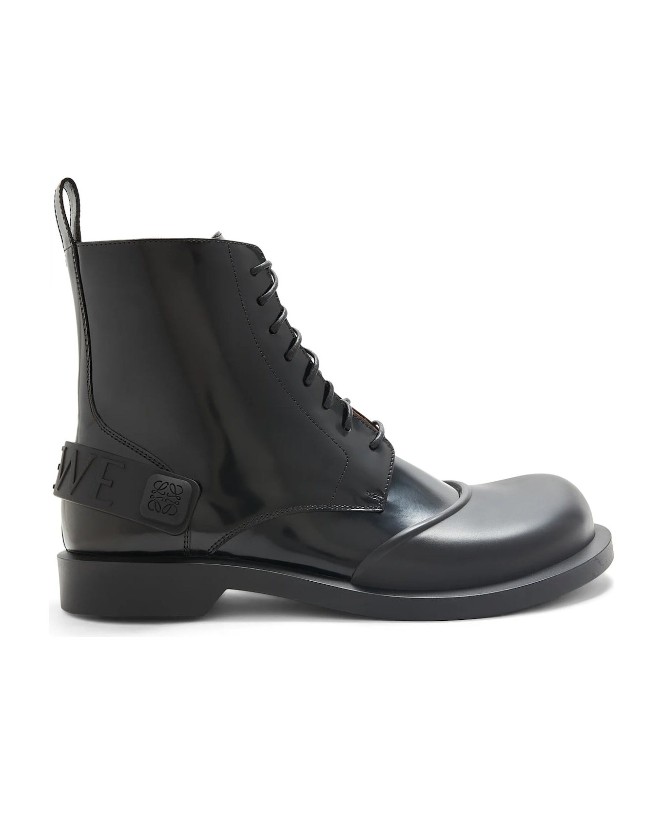 Loewe Leather Lace-up Boots - Black