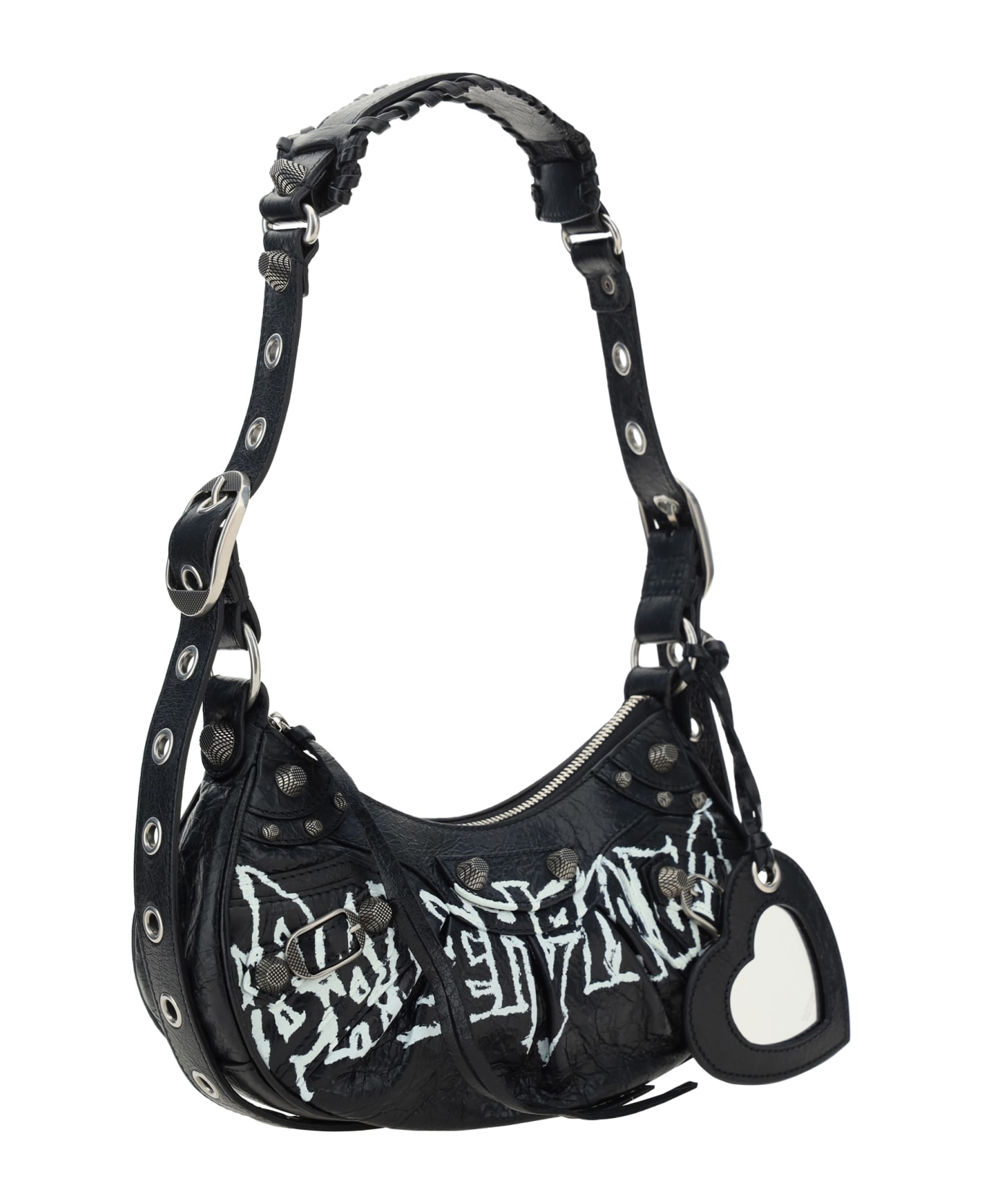 バッグ BALENCIAGA LE CAGOLE DIY L Balenciaga Le Cagole Xs Flap Bag Diy Metal 'Black
