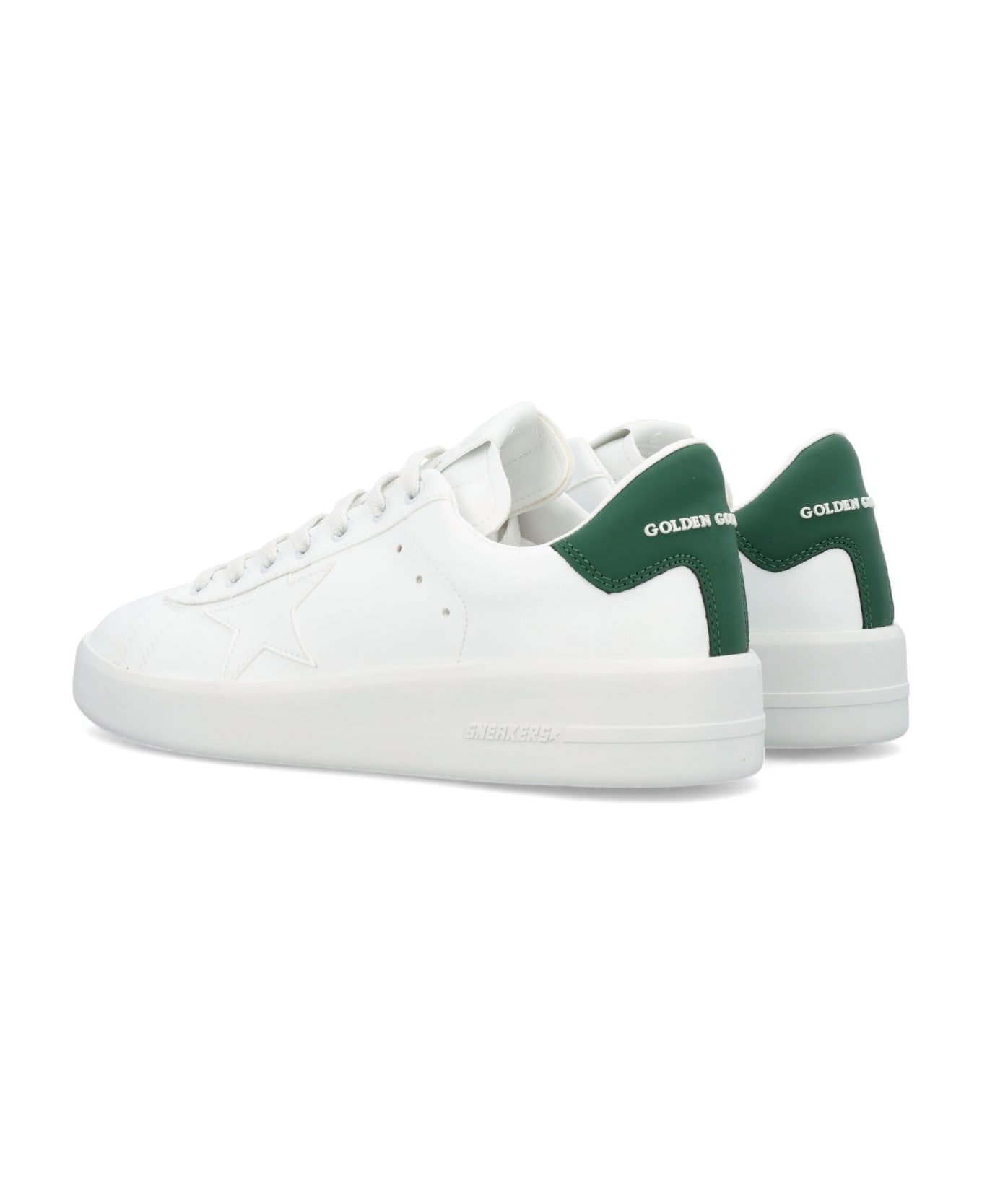 Golden Goose Purestar Low-top Sneakers - White/Green スニーカー