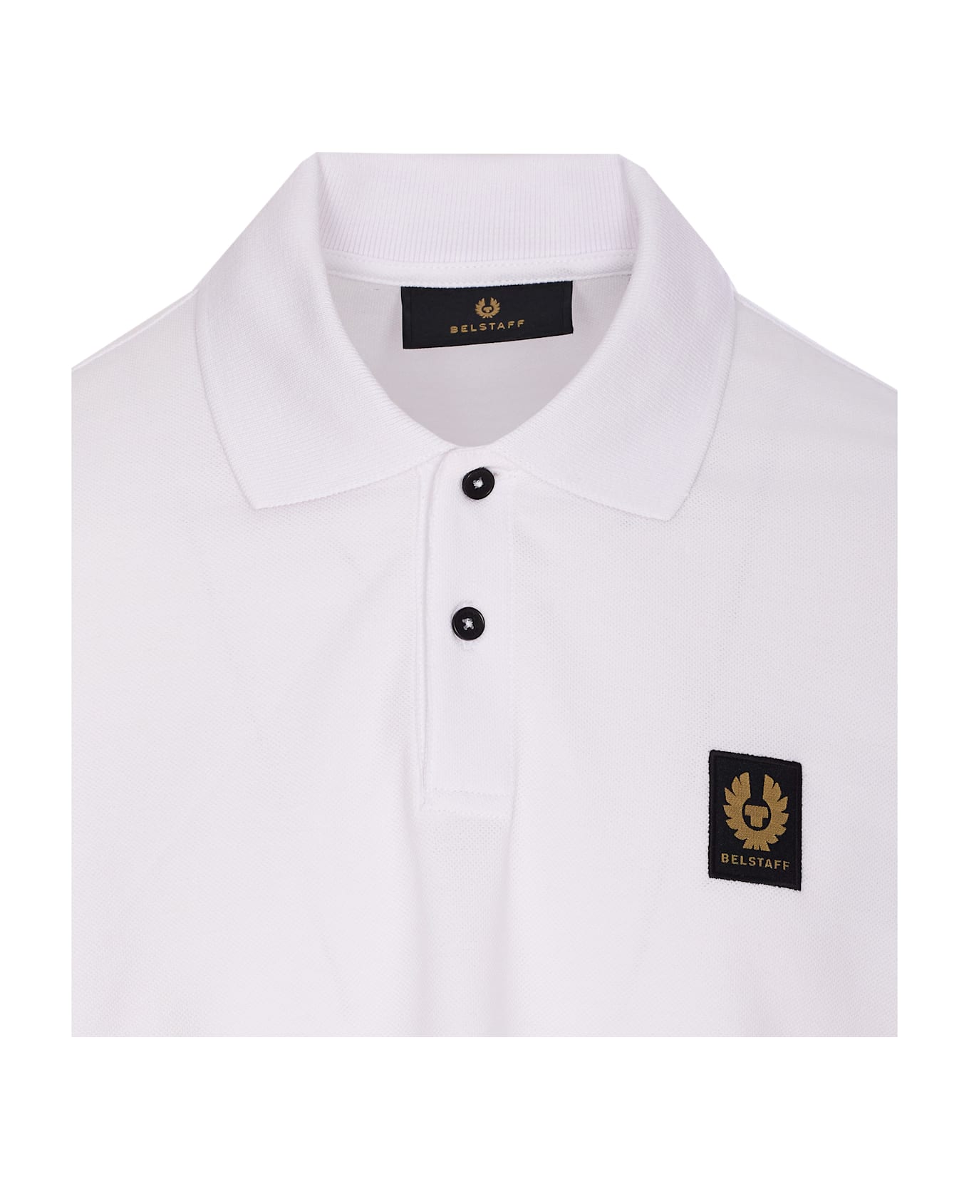 Belstaff Logo Polo - White