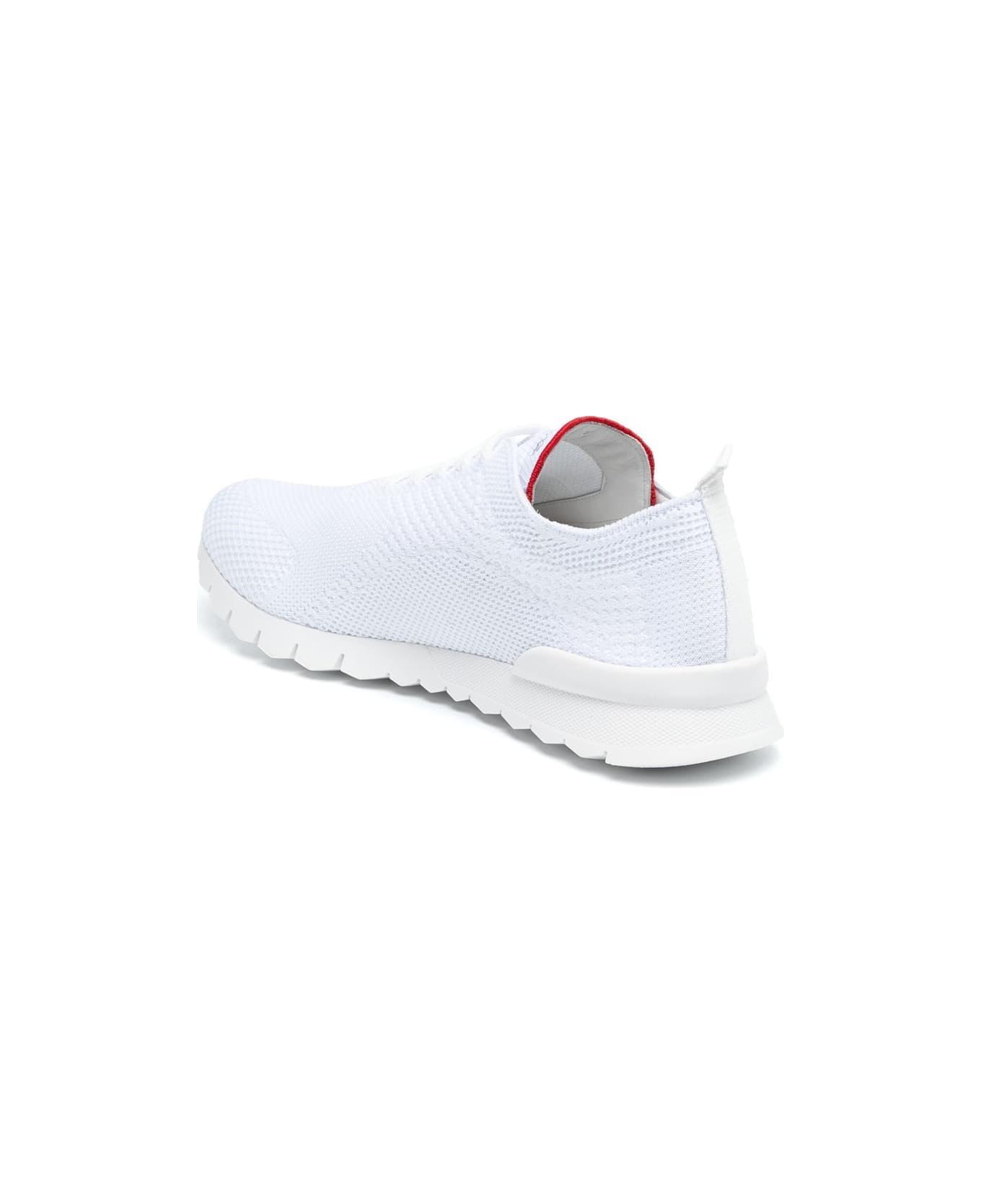 Kiton White And Red ''fit'' Running Sneakers - White