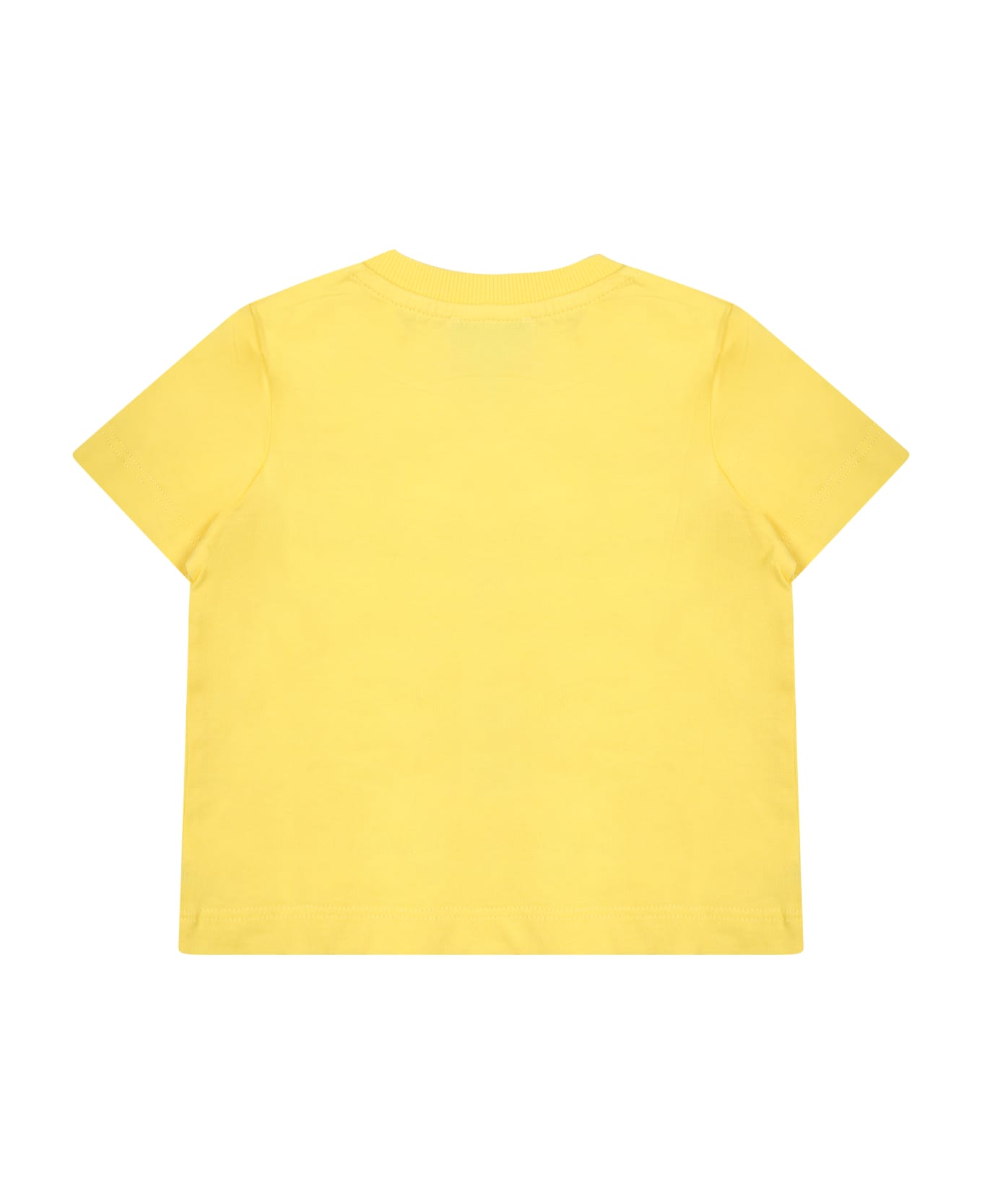 Moschino Yellow T-shirt For Baby Kids With Teddy Bear - Yellow