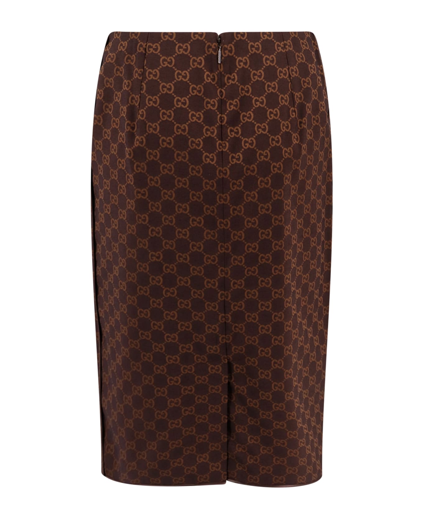 Gucci Gg Motif Skirt - Brown スカート