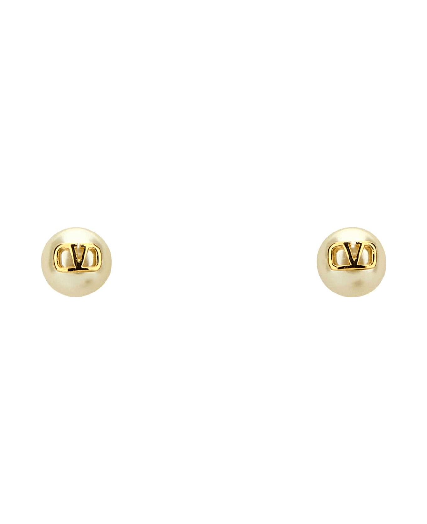 Valentino Garavani Ivory Pearls Earrings - ORO18CREAM