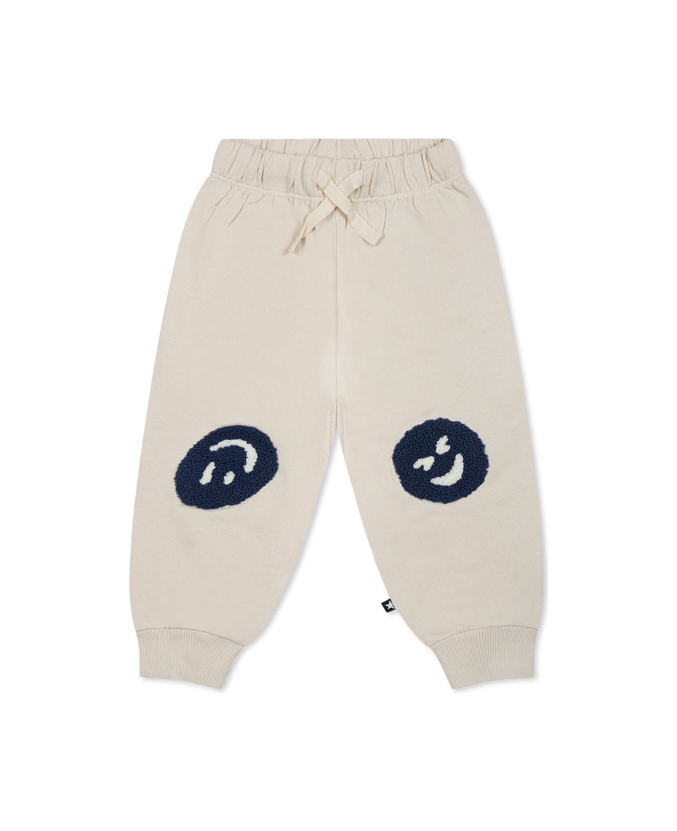 Molo Light Blue Trousers For Babykids - Ivory