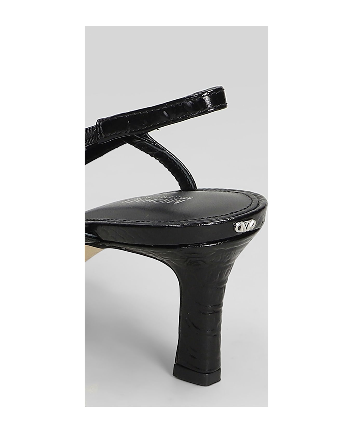 Michael Kors Alora Mid Sling Pumps In Black Leather - black