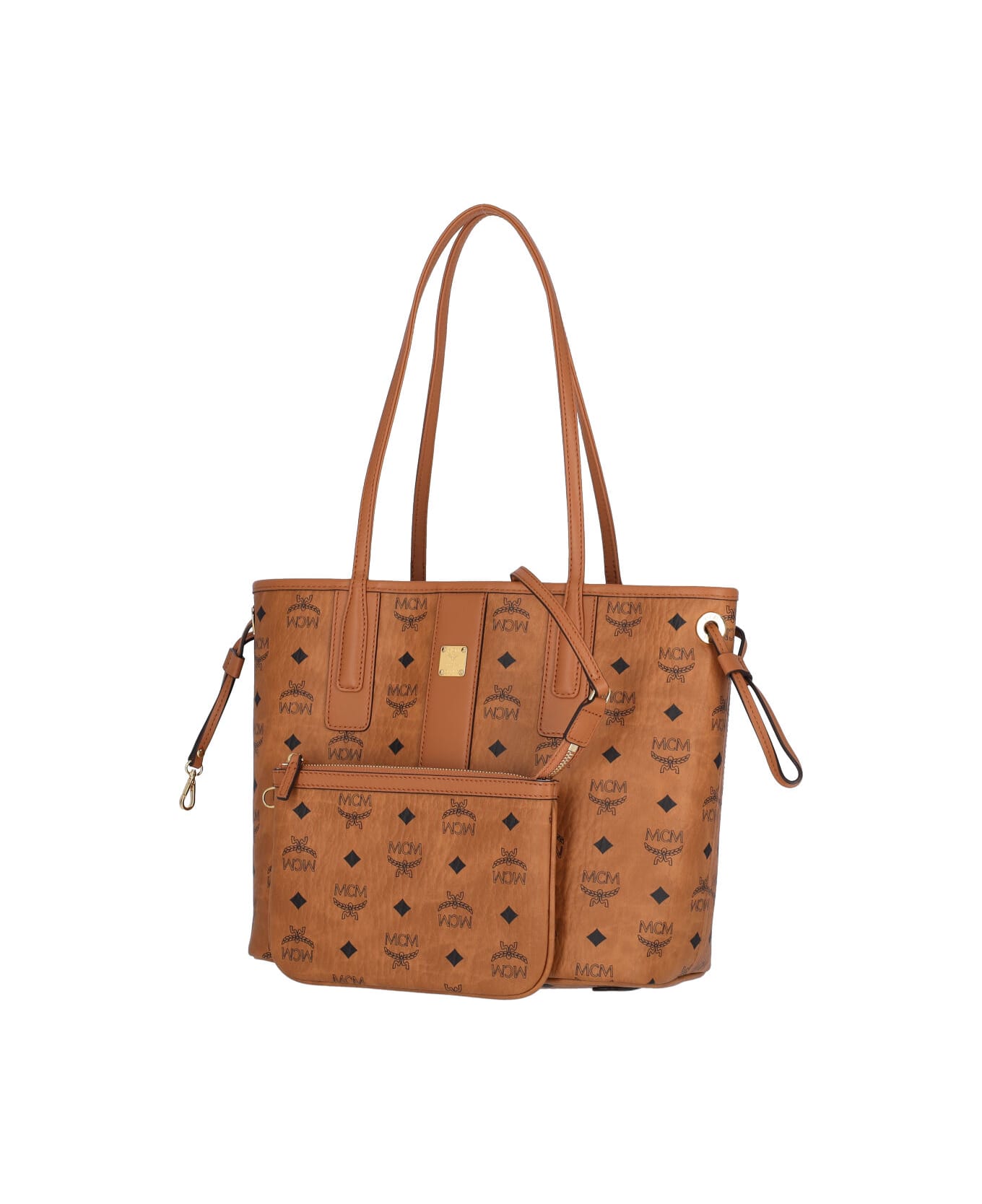 MCM Small Reversible Tote Bag "liz" - Brown