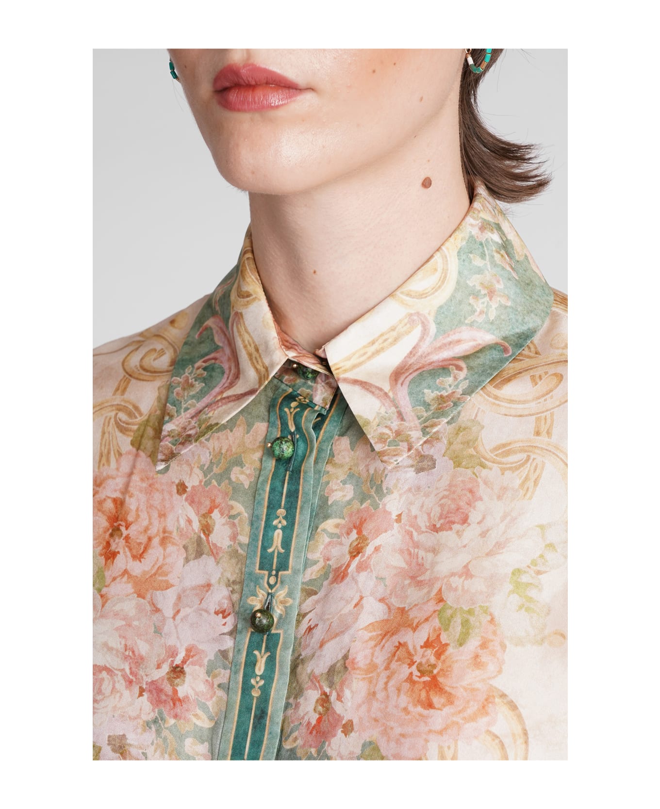 Zimmermann Shirt In Multicolor Silk - multicolor