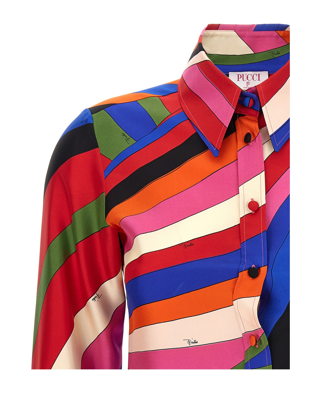 Pucci 'silk Twill' Shirt - MultiColour シャツ