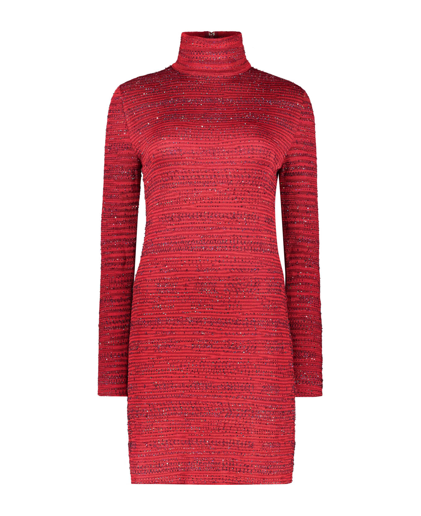 Missoni Knitted Dress - red
