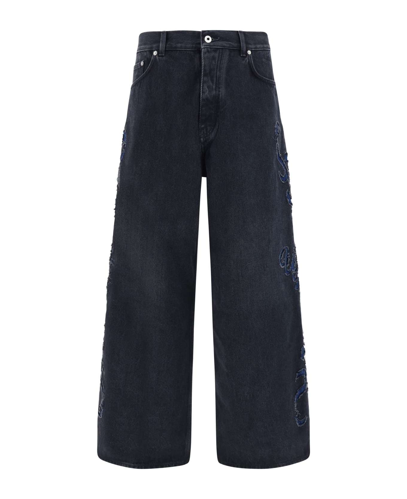 Off-White Super Baggy Jeans - Vintage Black  Nautical Blue