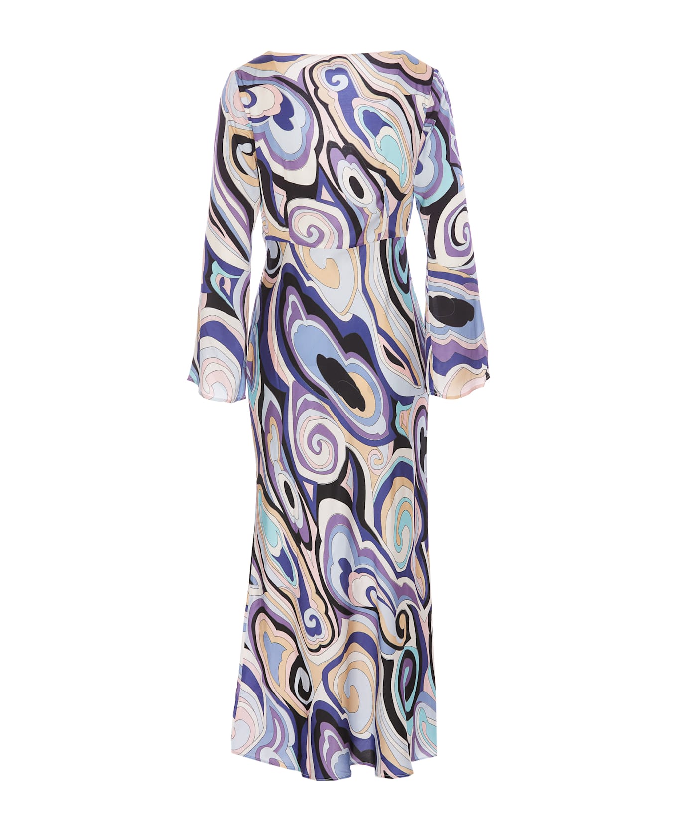 RIXO Terri Midi Satin Dress - MultiColour