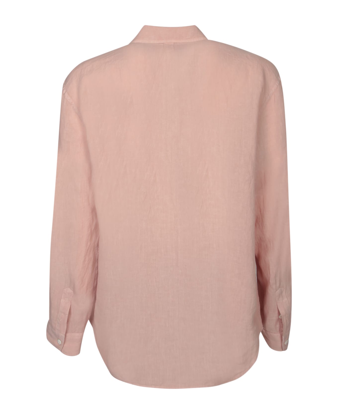 Canali Pink Linen Shirt - Pink