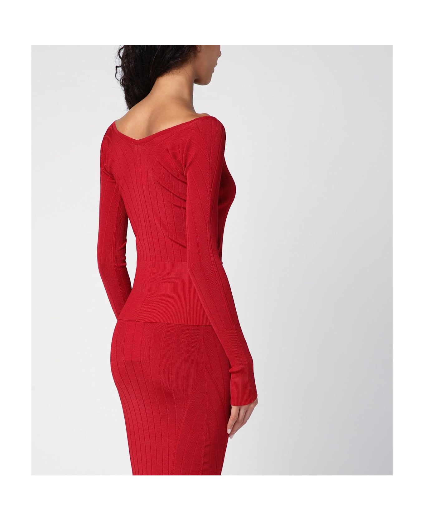 Jacquemus Red Le Haut Pral\u00f9 Viscose-blend Sweater - Red