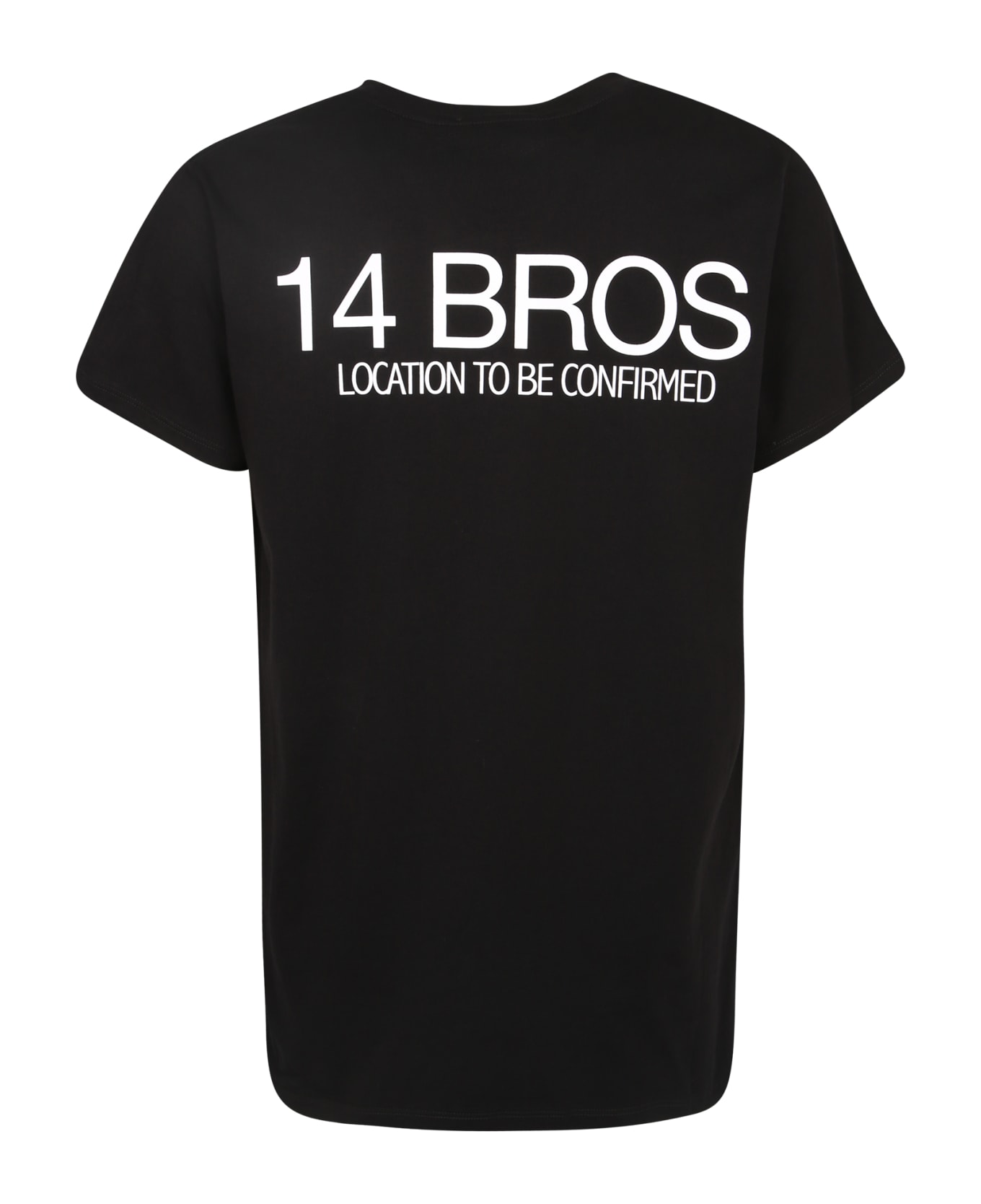 14 Bros Logo-print T-shirt - Black