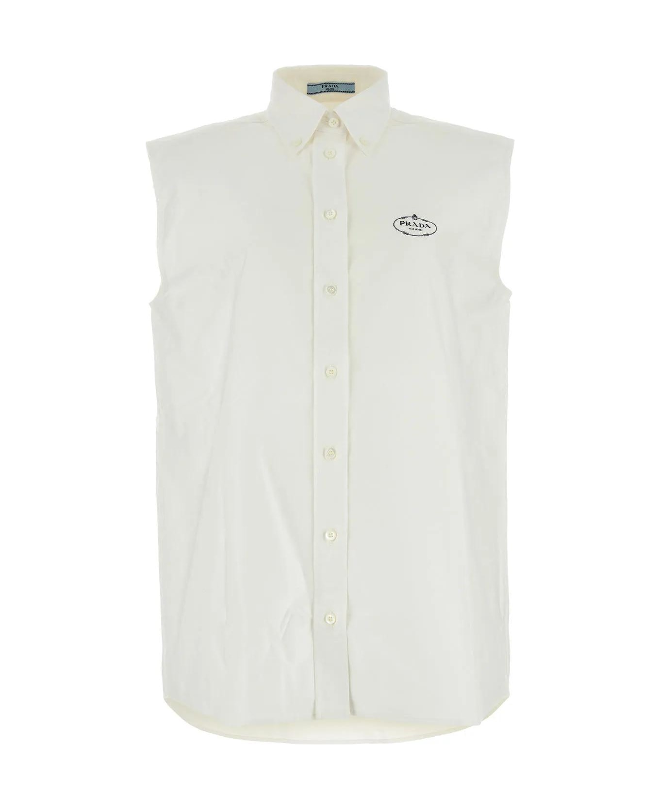 Prada White Oxford Shirt - BIANCO