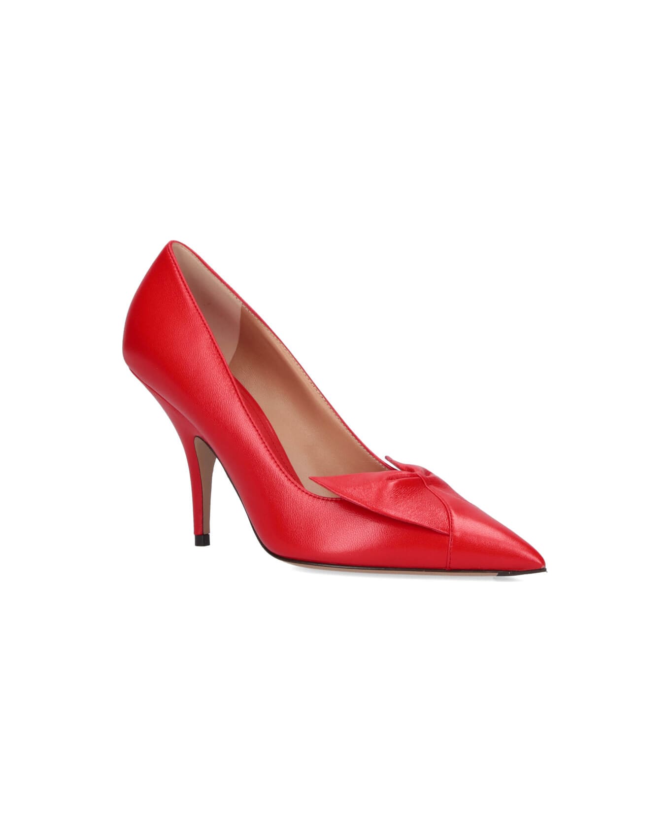 Ferragamo Bow Pumps - Red