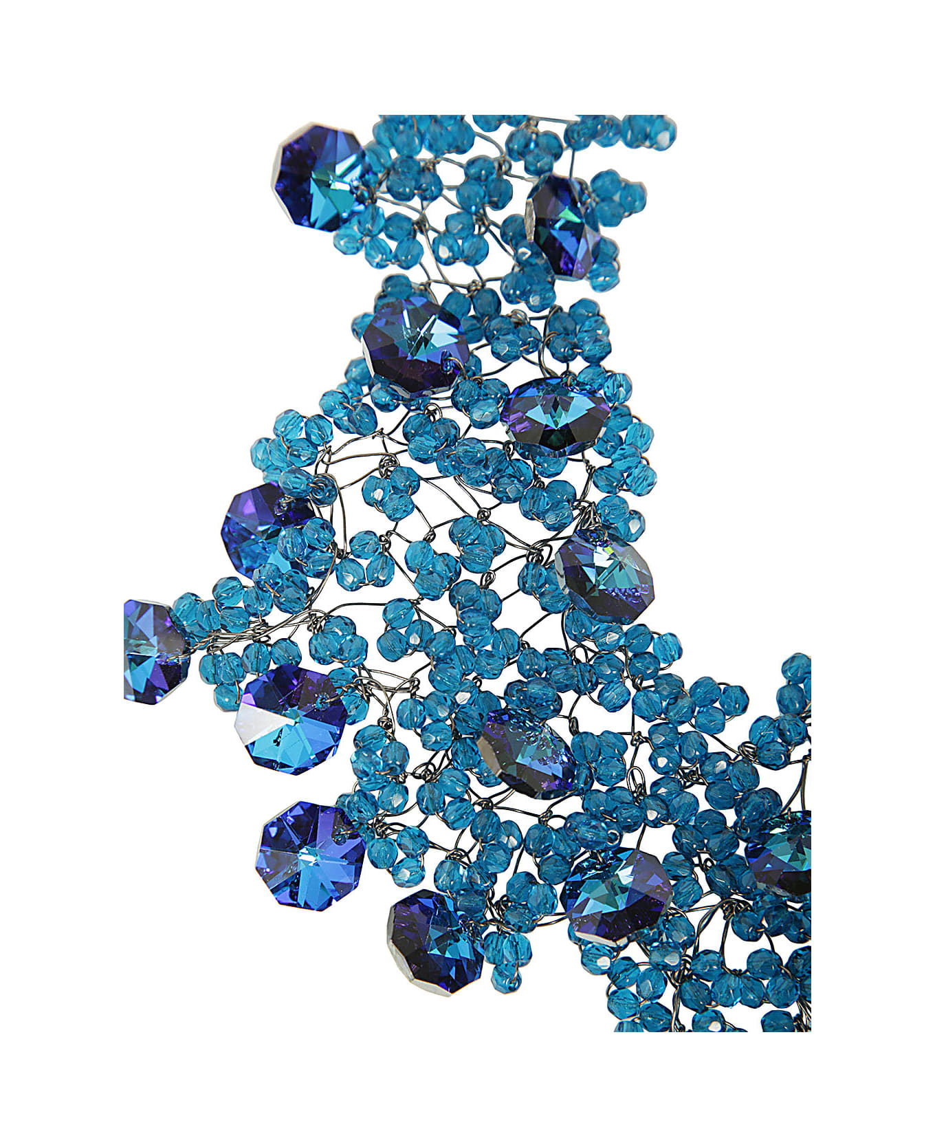 Maria Calderara Crystals Necklace - B Blue
