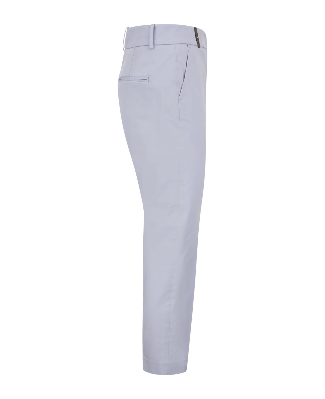 Peserico Stretch Cotton Trousers - Light Blue