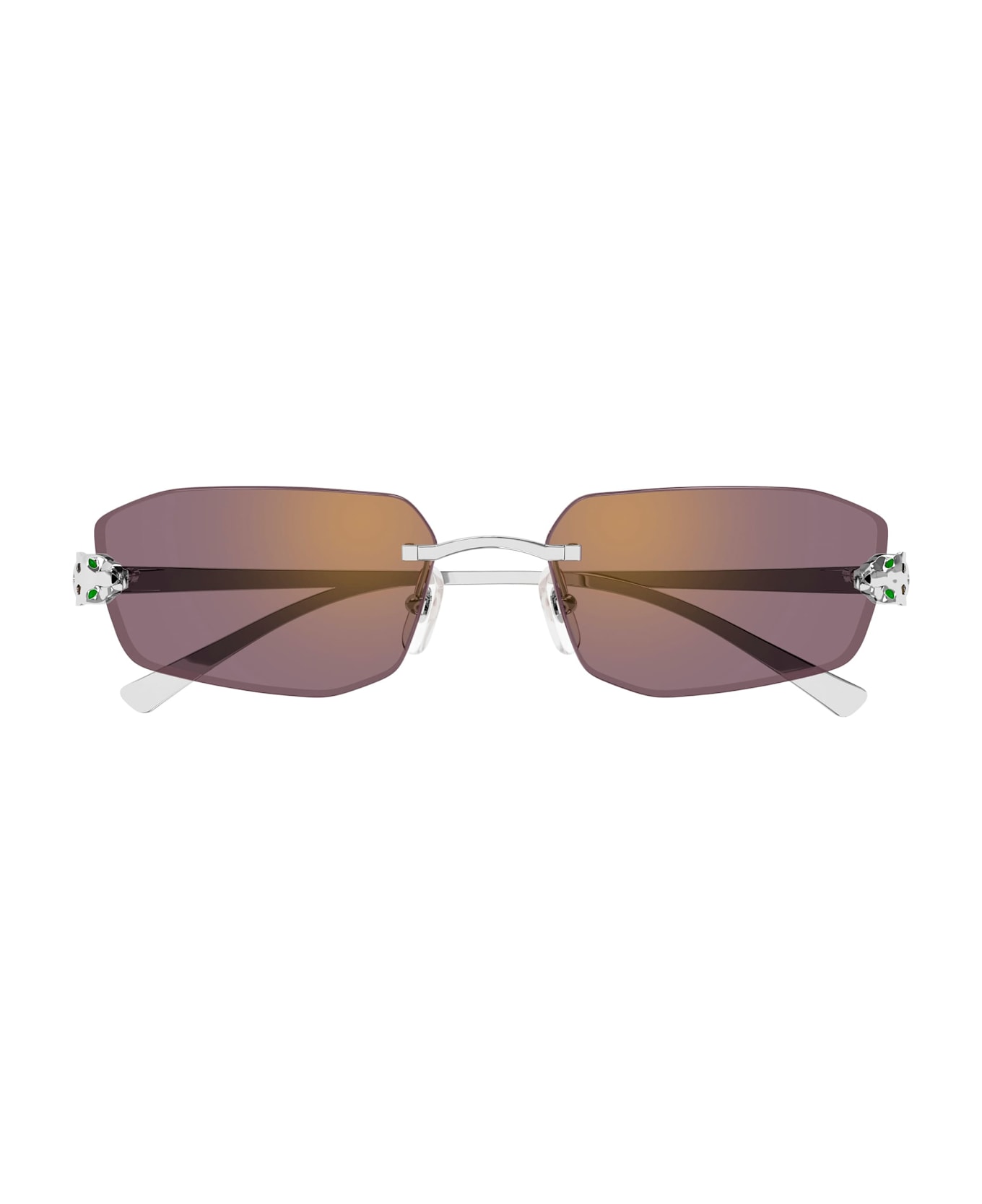 Cartier Eyewear Première De Cartier Ct0474s-004 - Silver Sunglasses - Silver
