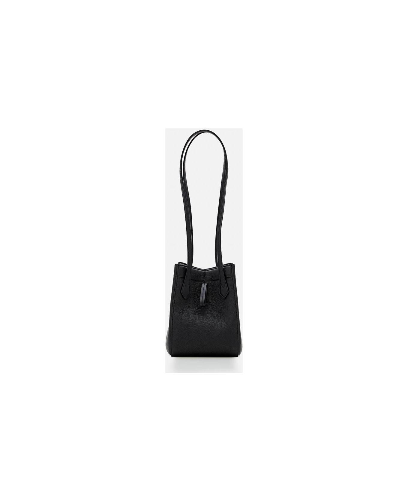 Fendi Mini Fendi Origami Leather Shoulder Bag - Black