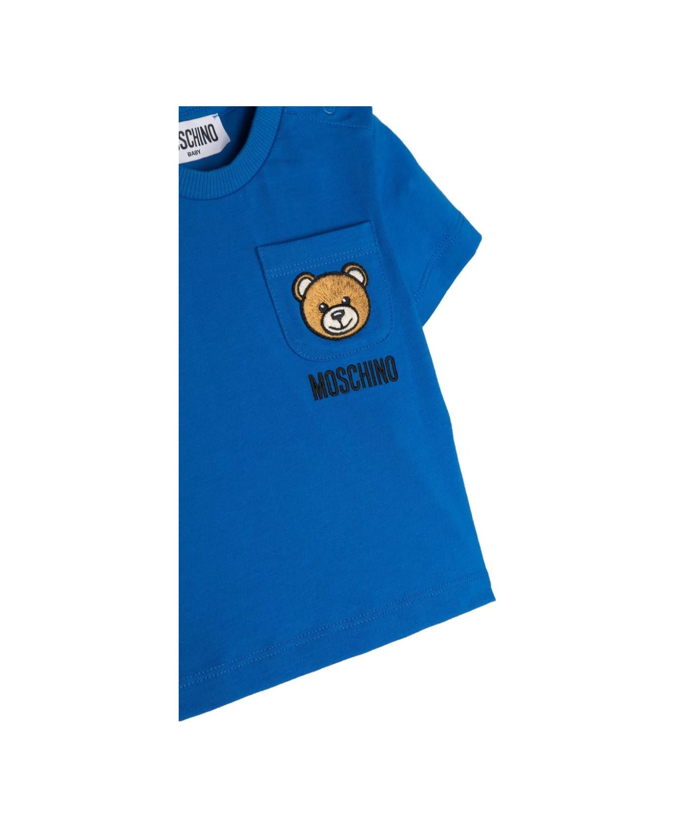 Moschino T-shirt Con Logo - Blue Tシャツ＆ポロシャツ