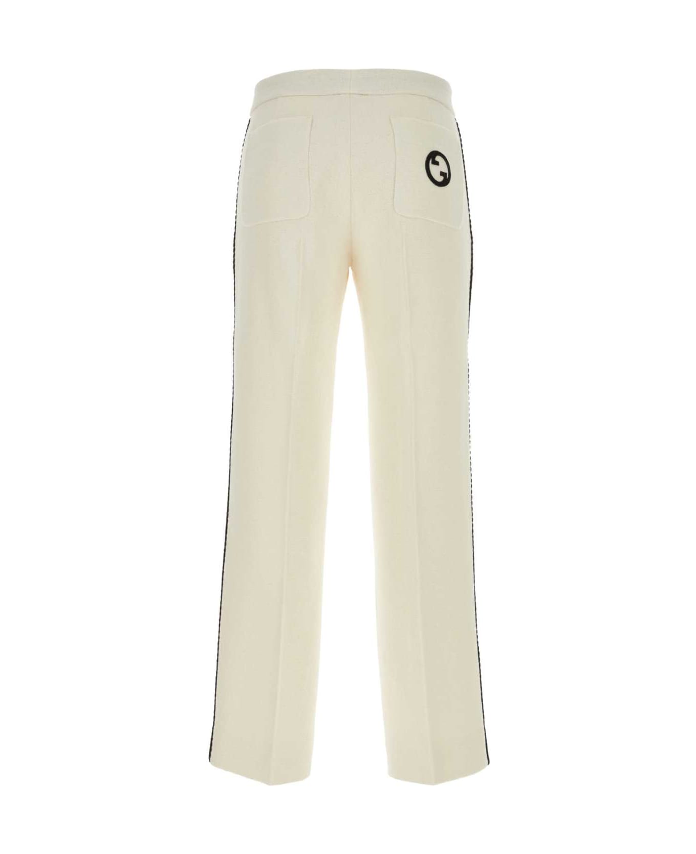 Gucci Ivory Tweed Pant - ALMOND FLOWER/MIX