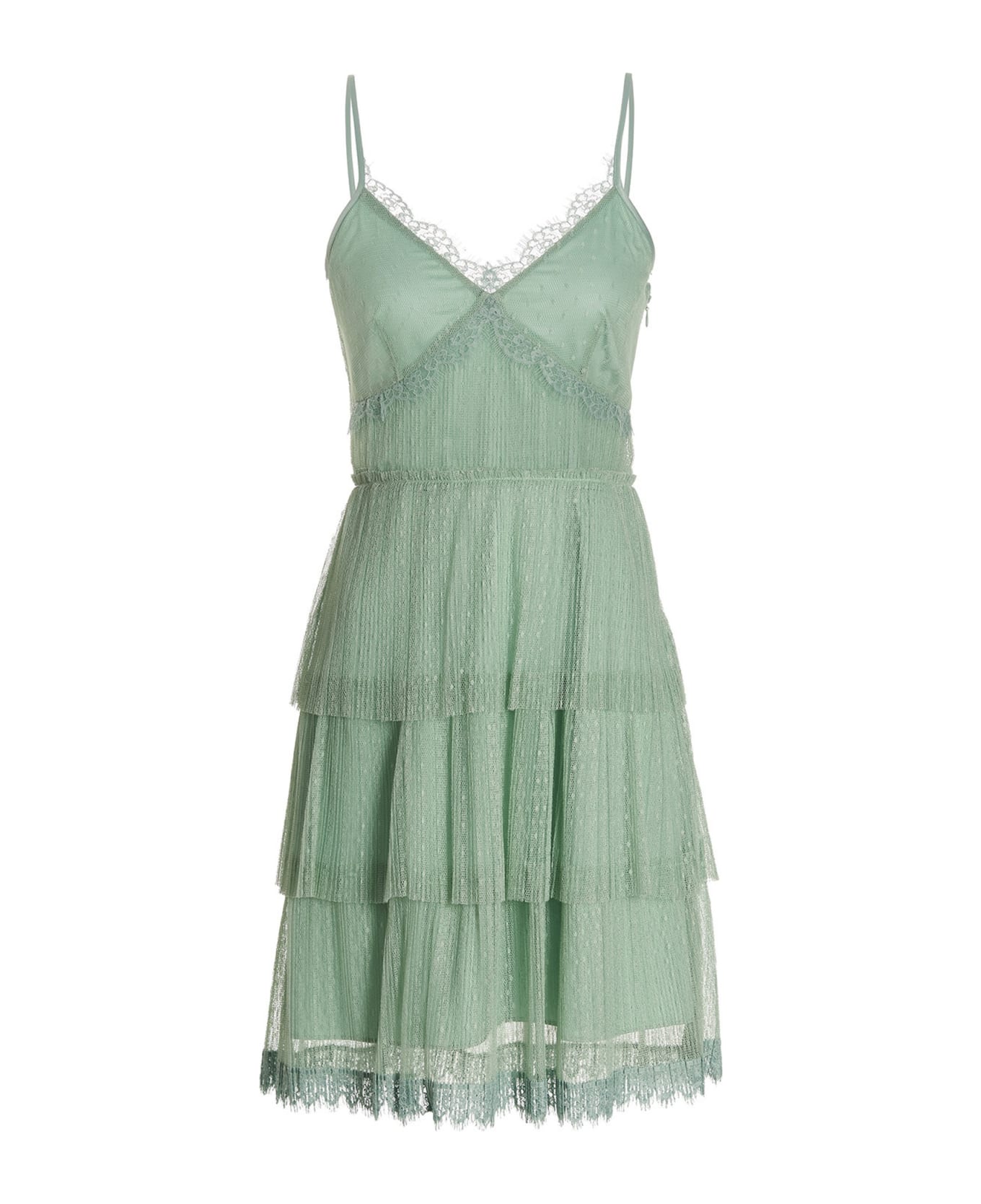 TwinSet Lace Dress - Mint ワンピース＆ドレス