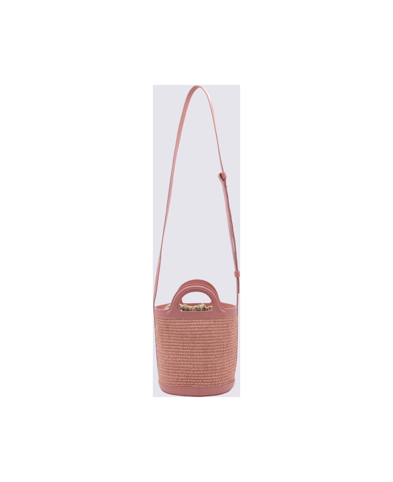 Marni Light Pink Tropicalia Mini Bucket Bag - LIGHT PINK