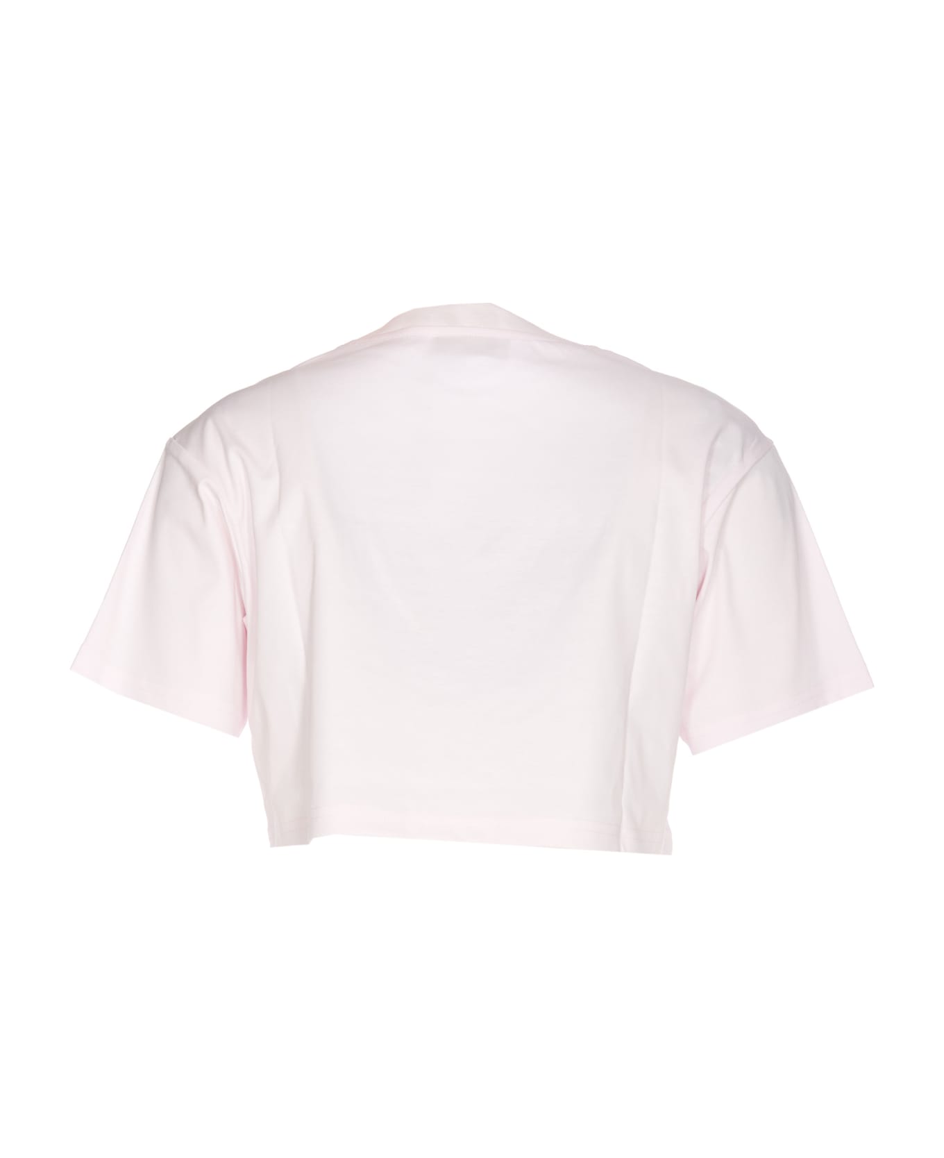 Lanvin Cropped Logo Lanvin Paris T-shirt - Pink