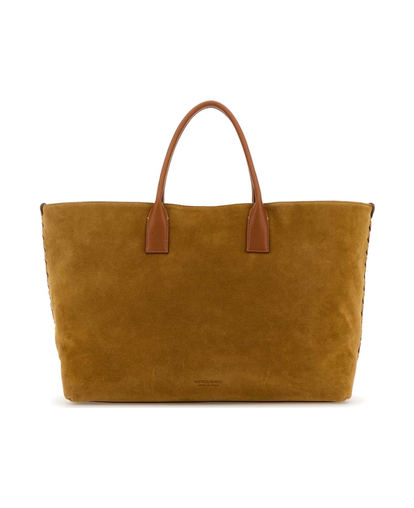 トートバッグ BOTTEGA VENETA BISCUIT SUEDE LARGE CABAT SHOPPING BAG Bottega Veneta Biscuit Suede Large Cabat Shopping Bag