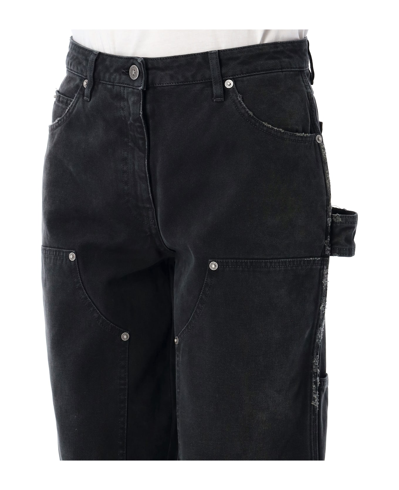 Golden Goose Distressed Marley Painter Pant - BLACK