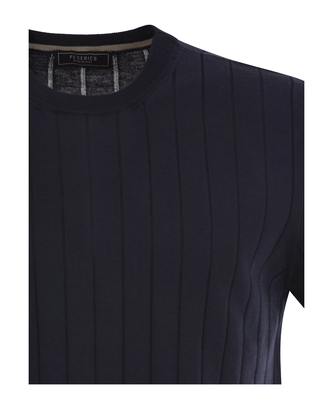 Tシャツ・カットソー PESERICO Polo shirt in pure cotton yarn (R59000F14 H61) Cotton organza and matt silk shirt | Peserico US