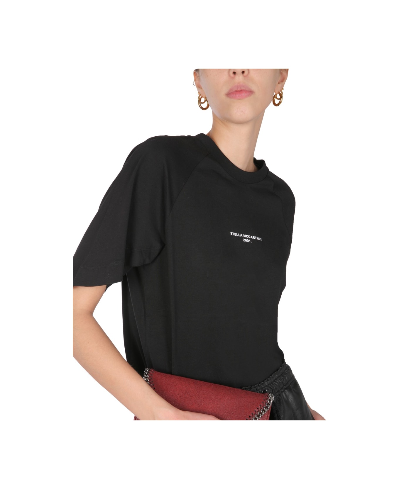 Stella McCartney T-shirt With Logo - BLACK