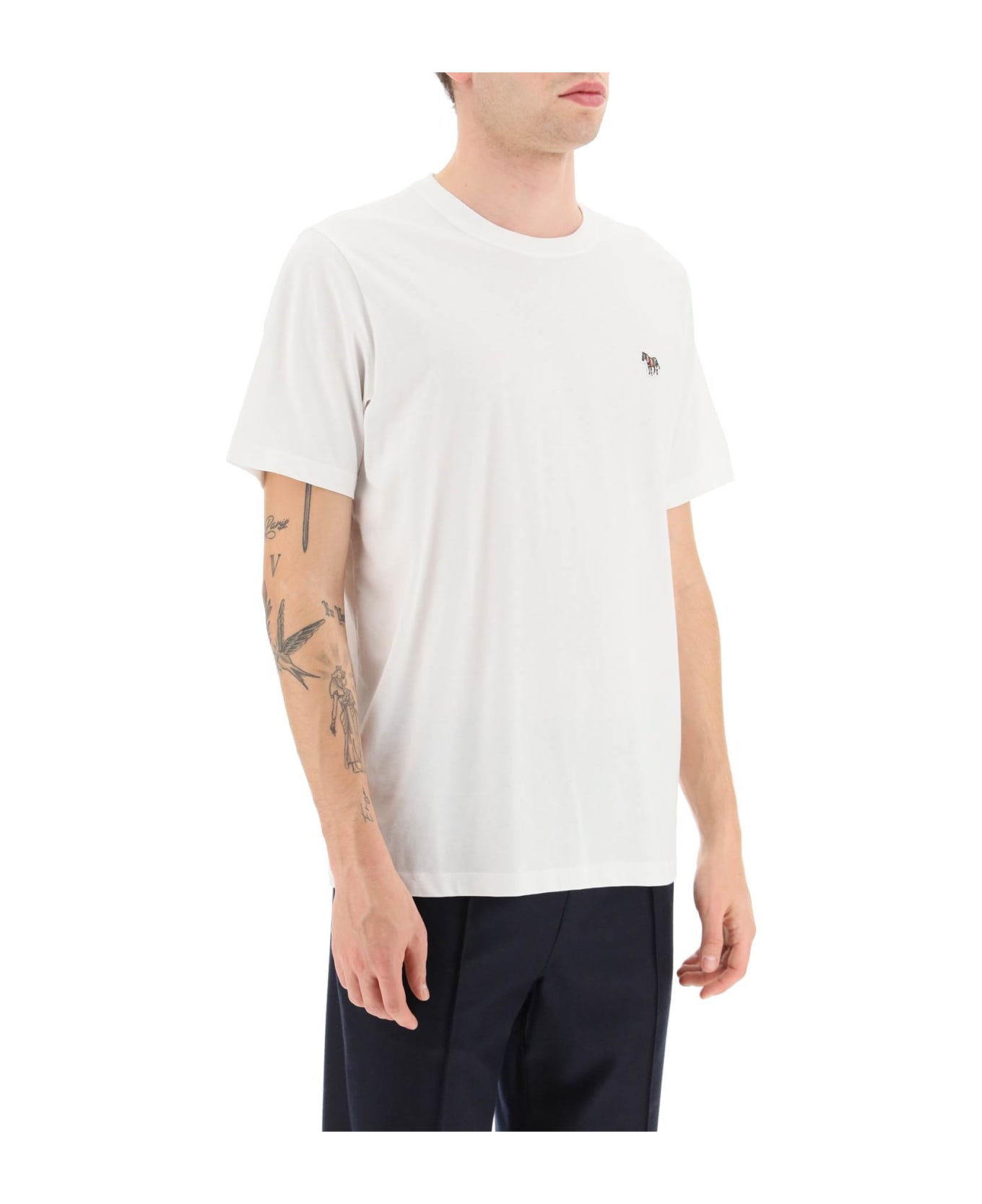 PS by Paul Smith Zebra Patch T-shirt - WHITE (White) シャツ