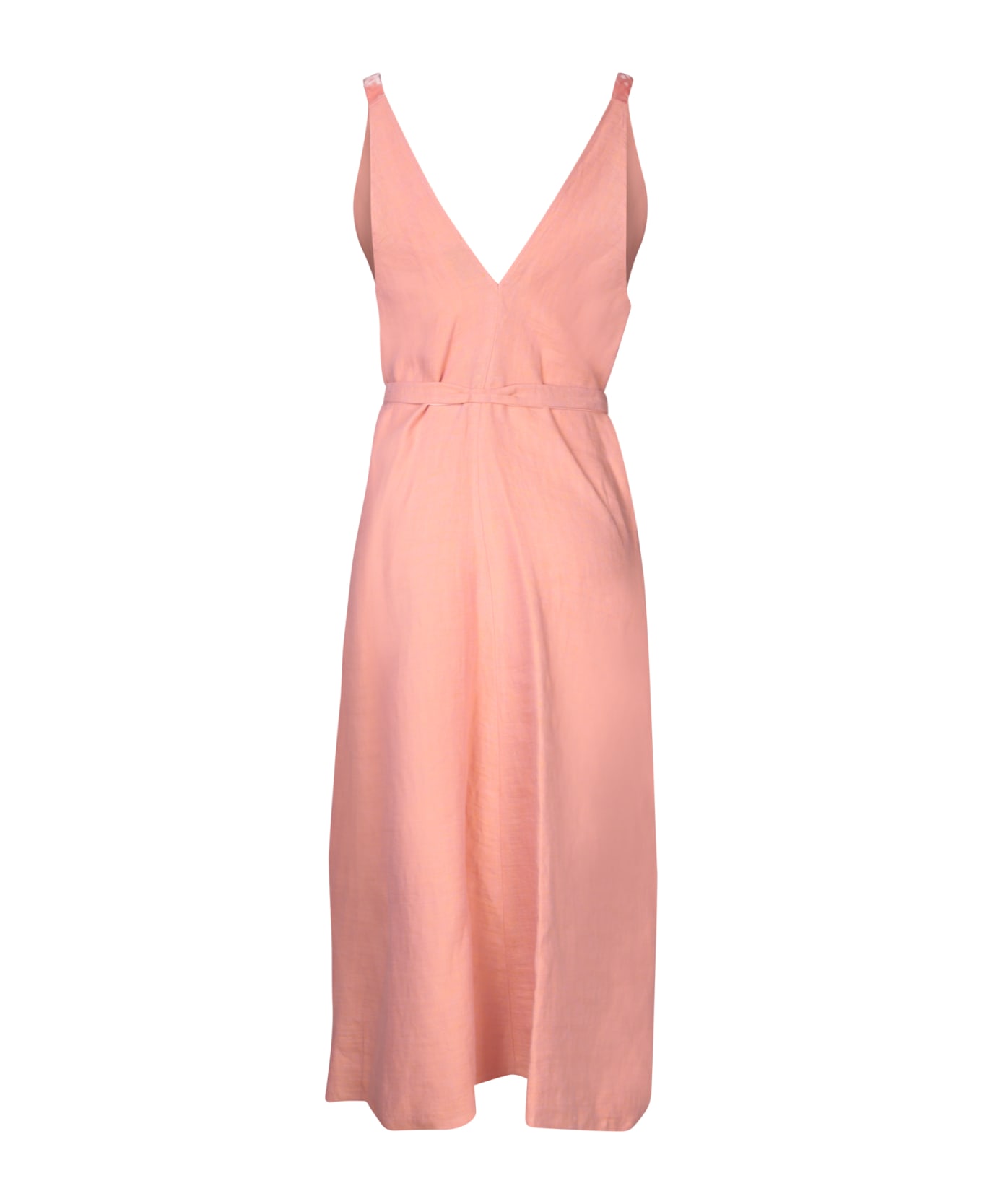Forte_Forte Long Pink Linen Dress - Pink