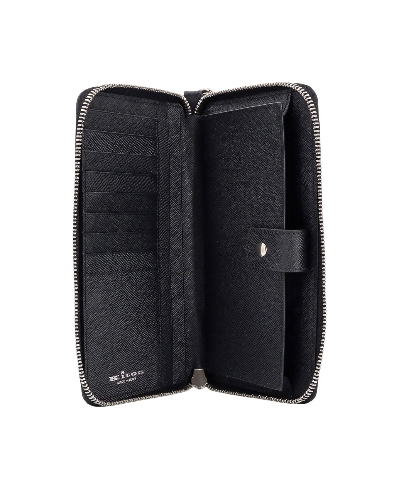 Kiton Leather Phonecase - Black