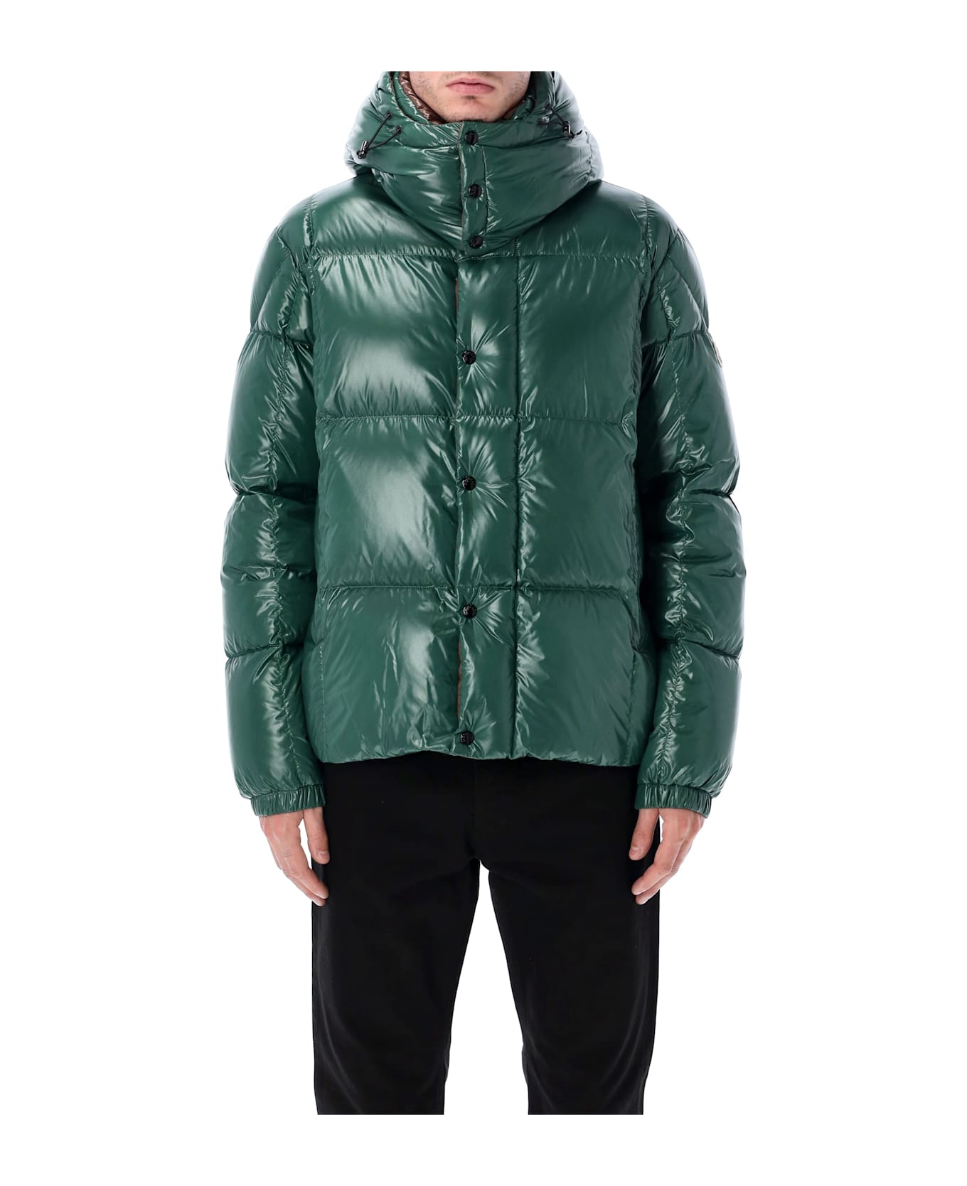 Moncler Parana Glossy Down Jacket - EMERALD