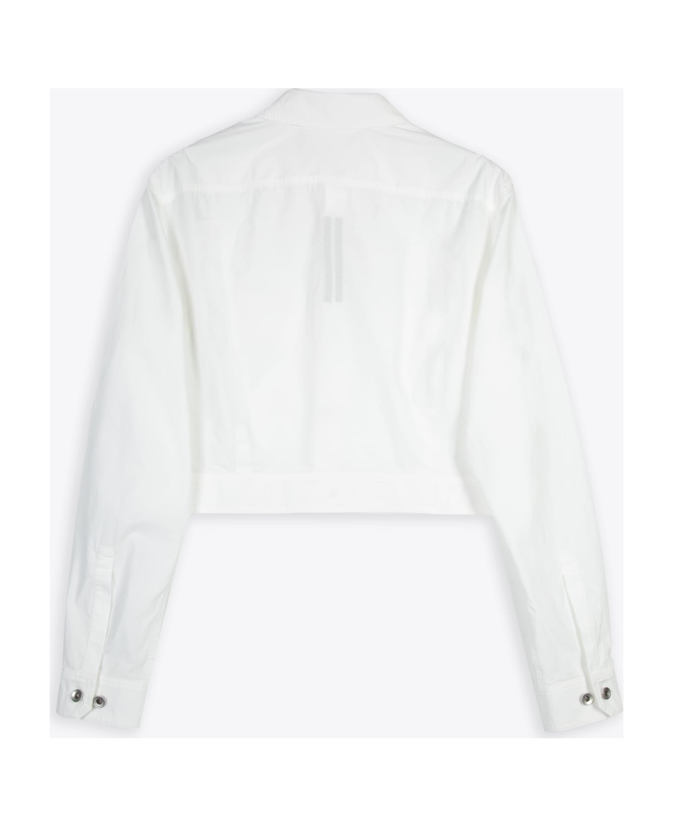 DRKSHDW Cape Sleeve Cropped Outershirt White poplin cotton outershirt - Cape sleeve cropped outershirt - Latte