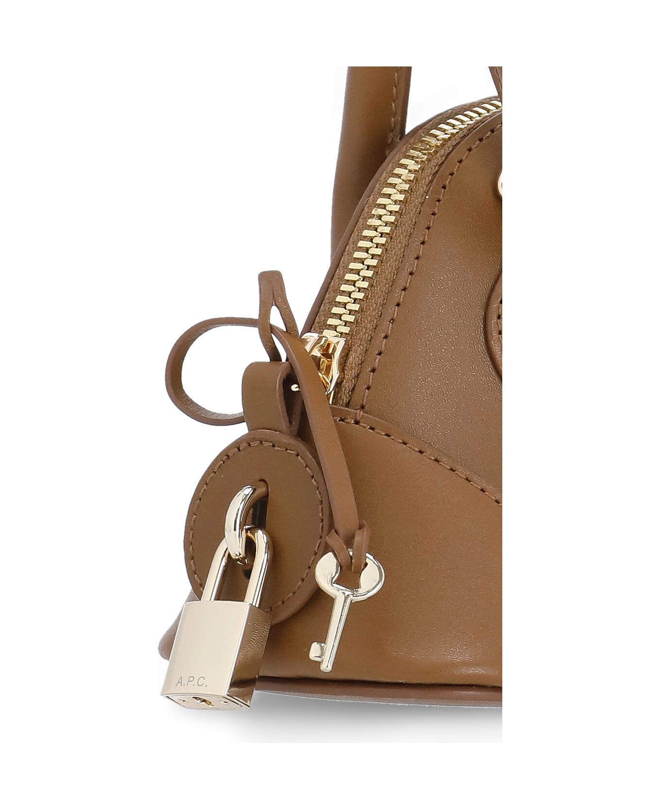 A.P.C. Emma Leather Crossbody Bag - brown