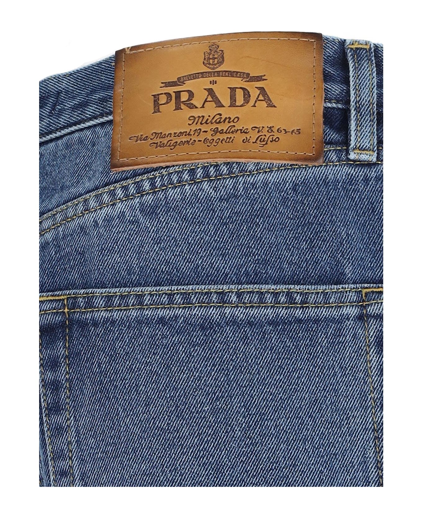 Prada Wide Jeans - Light Blue