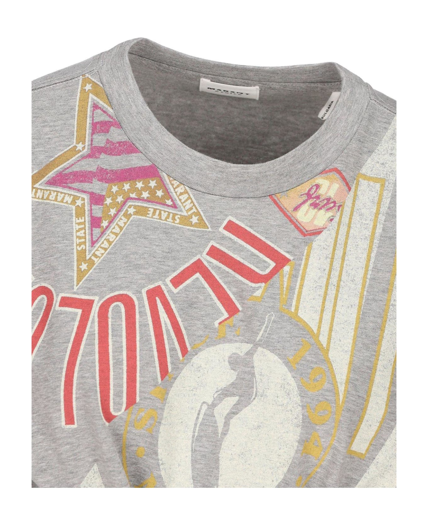 Marant Étoile Zodya Graphic Printed T-shirt - GREY Tシャツ