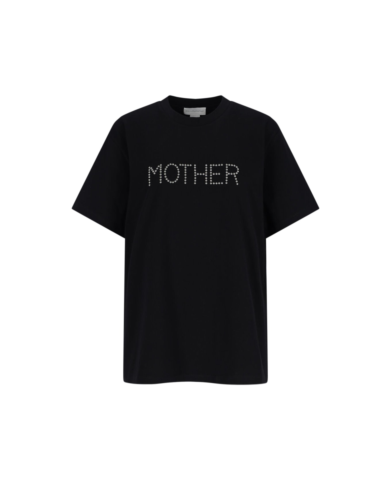 Stella McCartney Logo Studs T-shirt - Black  