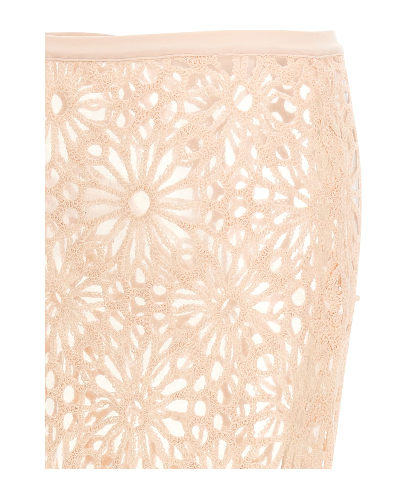 Norma Kamali 
crochet
 Skirt - Pink