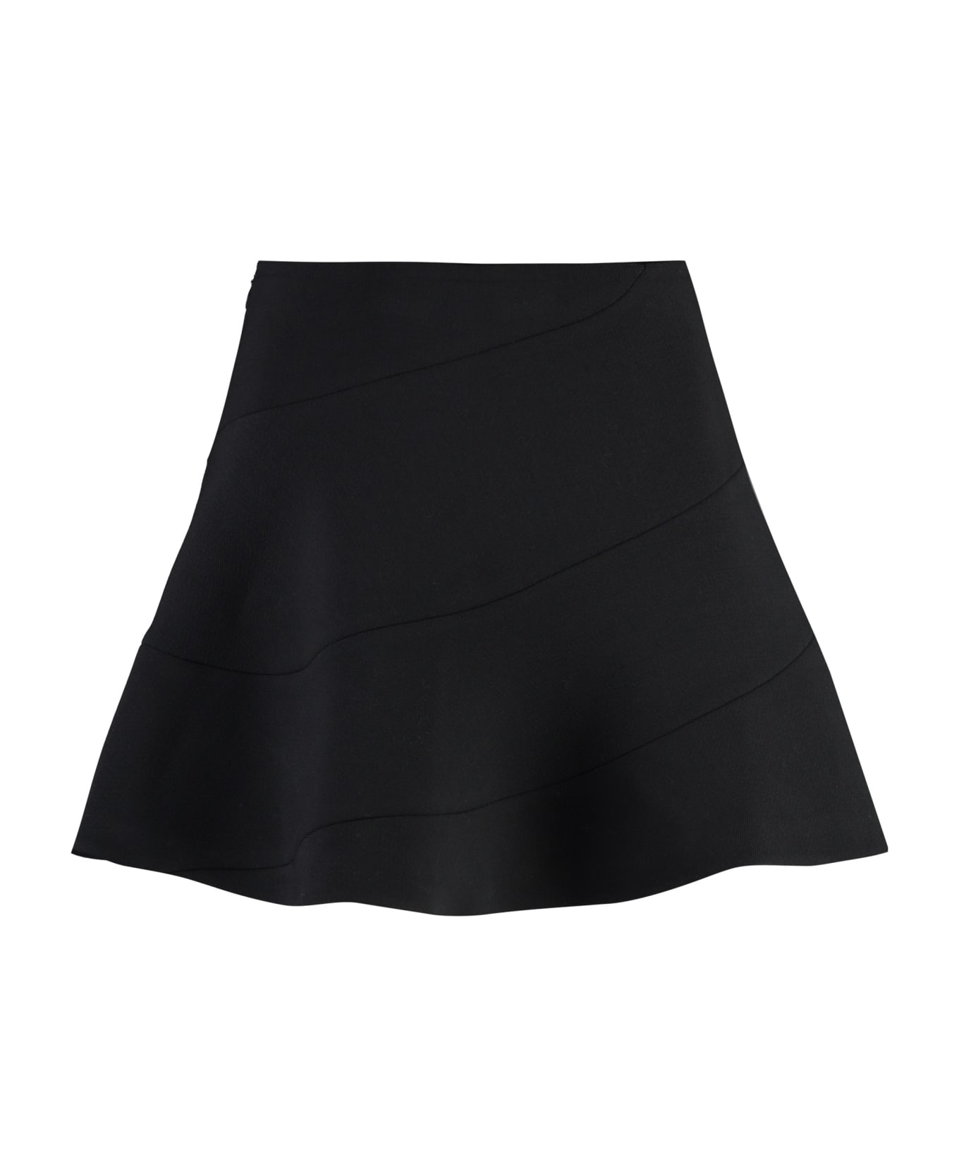 Alaia Full Mini Skirt - black