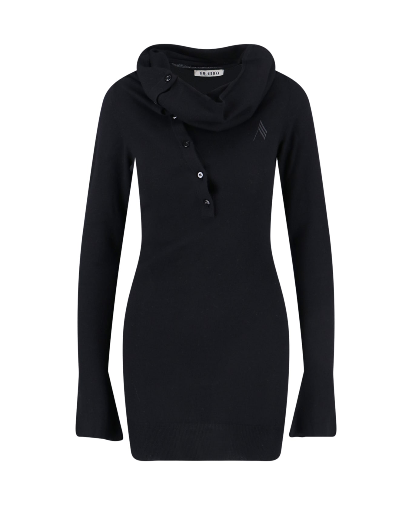 The Attico Logo Mini Dress - Black