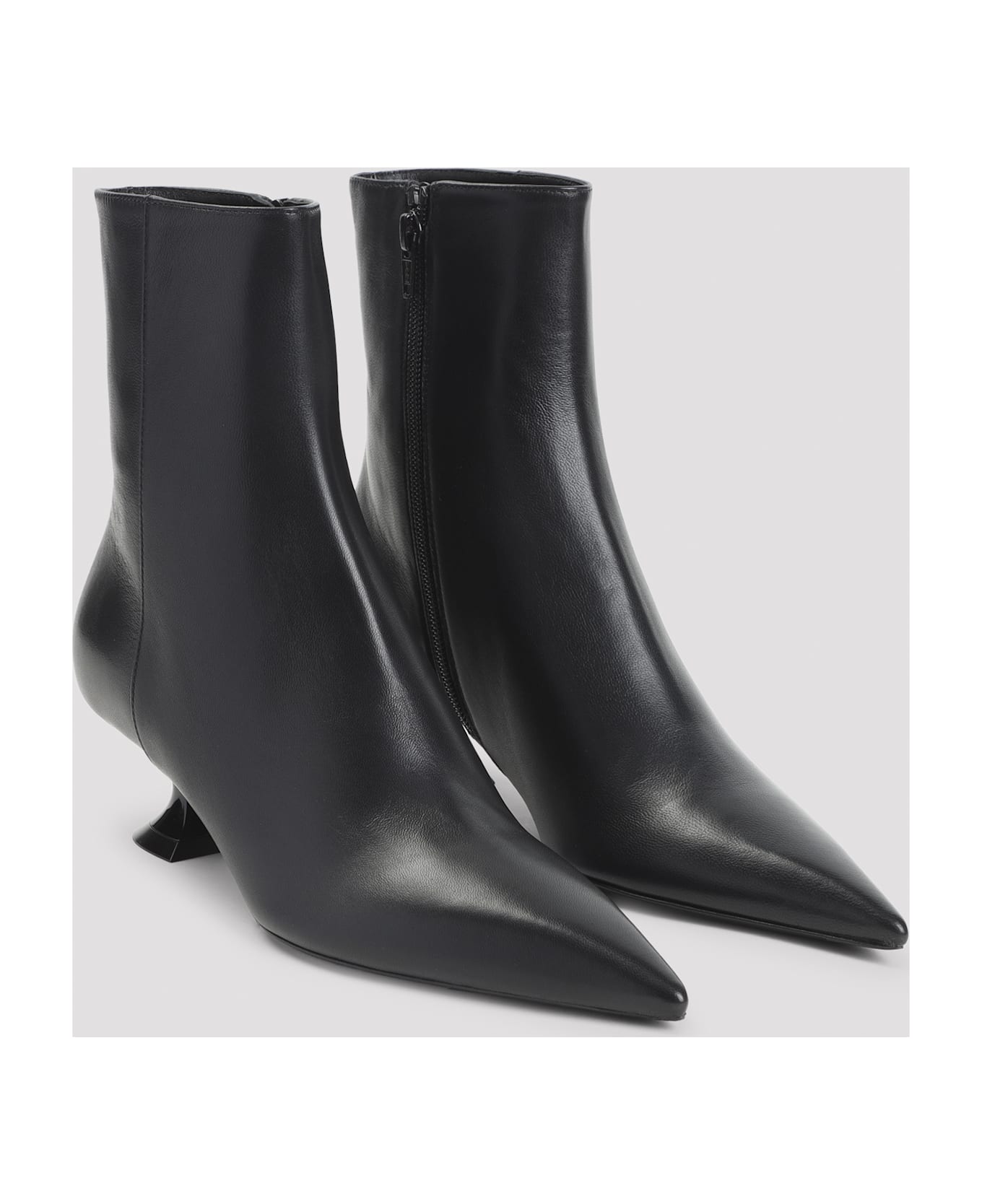 Lanvin Kitten Heell 50 Mm Ankle Boots - Black